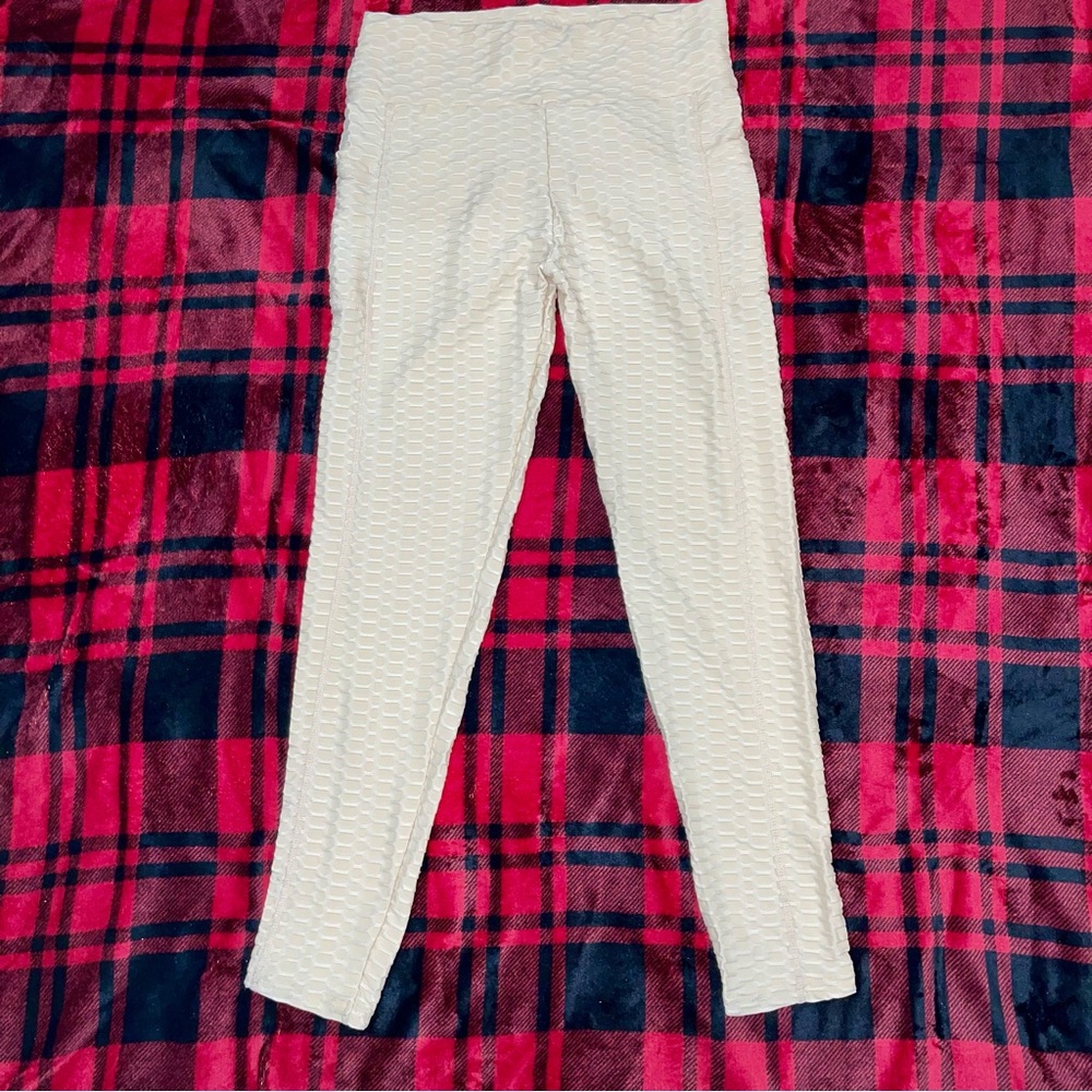 Cream Athleisure Leggings